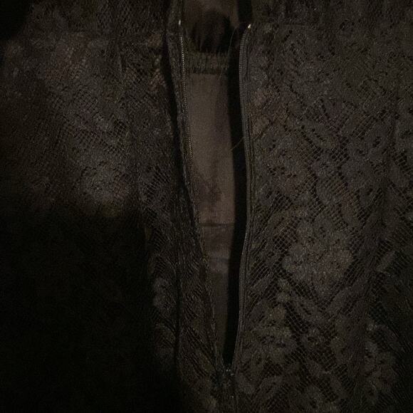 GUNNE SAX by JESSICA MCCLINTOCK Vintage Black Lace Dress Size Small - Picture 6 of 13